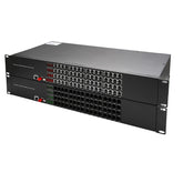 64 Port Pots Telephones 100M Ethernet To Fiber Extenders 1 Set - PBX Phone Lines POTS Over Fiber Optic Converter,Single Mode 20Km And Multimode 500m, Support Called Id, Ring And Fax